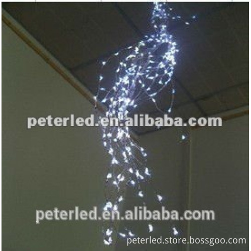 LED decoration light branch tree silver wire string light